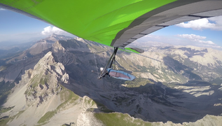Blick von der Kette südöstlich der Kette von Courtet zurück nach Norden