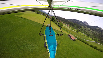 Anflug auf den Landeplatz