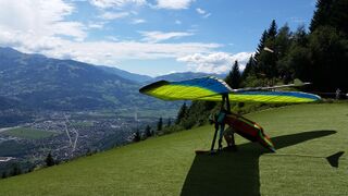 Startbereit am Plaine-Joux, Blickrichtung Passy